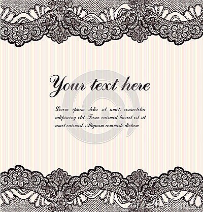 Lace background Vector Illustration