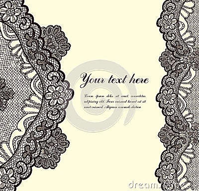 Lace background Vector Illustration