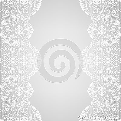 Lace border Vector Illustration