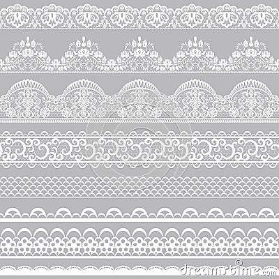 Lace borders Vector Illustration