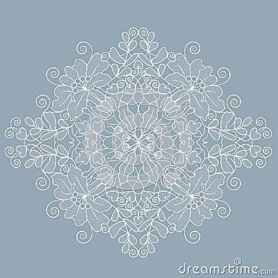 Lace decorative element Vector Illustration
