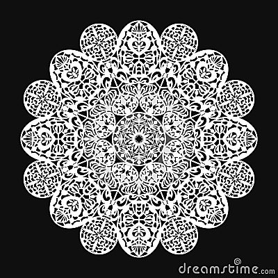 lace doilies Vector Illustration