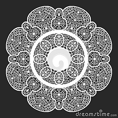 Lace doilies Vector Illustration