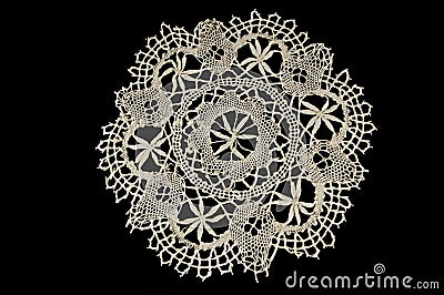 Lace doily Stock Photo