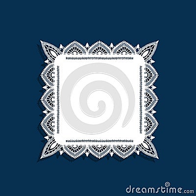 Lace doily Vector Illustration