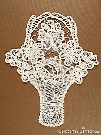 Lace doily Stock Photo