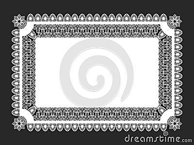 Lace doily Vector Illustration