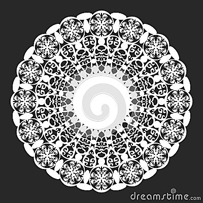 Lace doily Vector Illustration