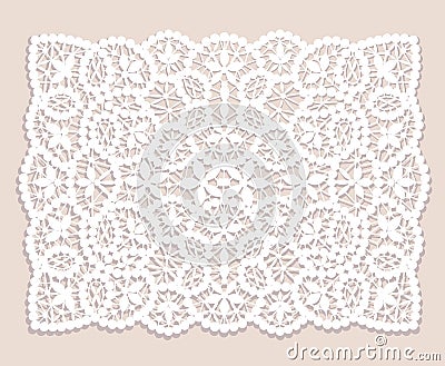 Lace doily Vector Illustration