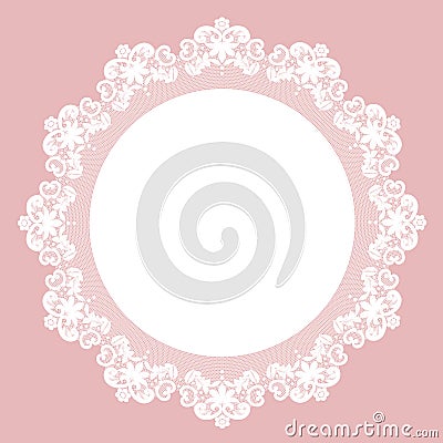 Lace doily Vector Illustration