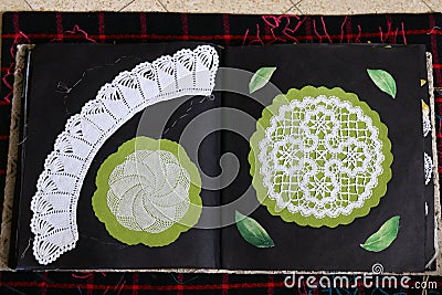 Lace floor mats Stock Photo