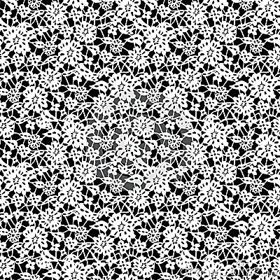 Lace floral pattern Vector Illustration
