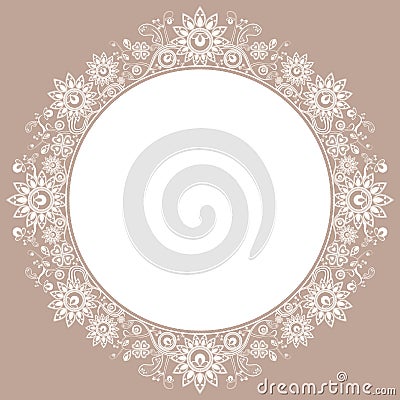 Lace Frame Vector Illustration