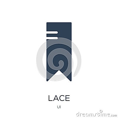 lace icon in trendy design style. lace icon isolated on white background. lace vector icon simple and modern flat symbol for web Vector Illustration