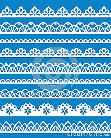 Lace patterns Vector Illustration