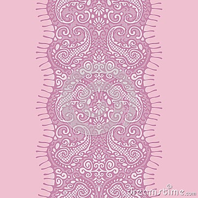 Lace ribbon Vector Illustration