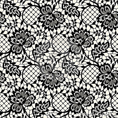 Lace Seamless Pattern Vector Illustration