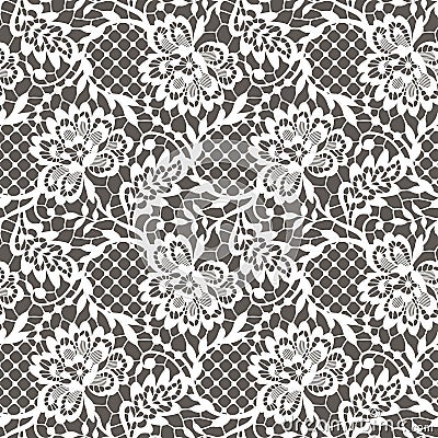 Lace Seamless Pattern Vector Illustration