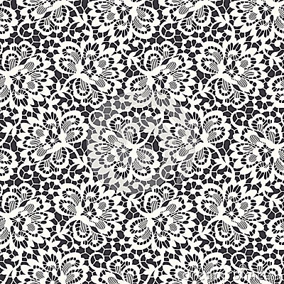 Lace Seamless Pattern Vector Illustration