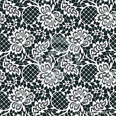 Lace Seamless Pattern Vector Illustration