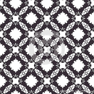 Lace vector seamless pattern, tiling Vector Illustration