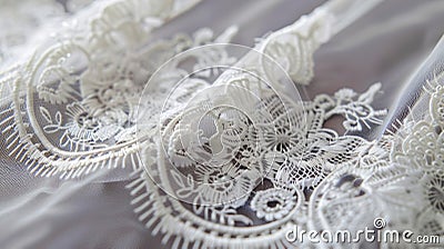 The laces intricate design is revealed in stunning detail with every delicate thread and intricate loop adding to its Stock Photo
