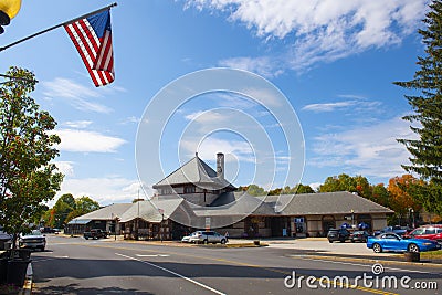 Laconia Passenger Station in Laconia, New Hampshire, USA Editorial Stock Photo