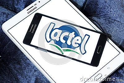 Lactel company logo Editorial Stock Photo