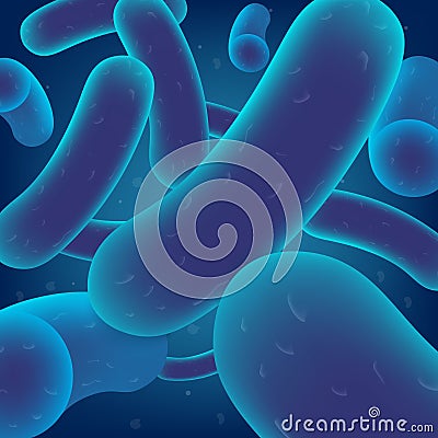 Lactobacillus Bacteria Colony Realistic Vector Vector Illustration