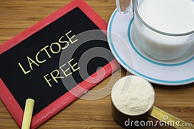 Lactose free concept Stock Photo