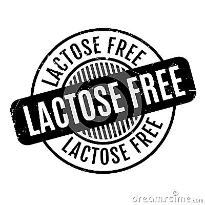 Lactose Free rubber stamp Stock Photo