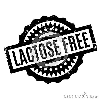 Lactose Free rubber stamp Stock Photo