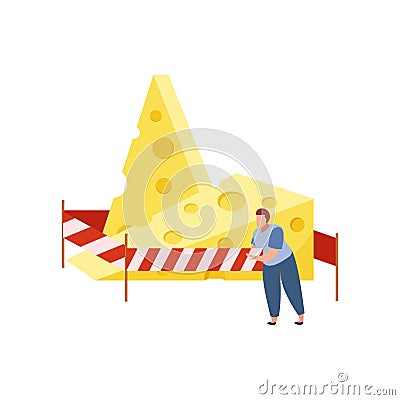 Flat Lactose Illustration Vector Illustration