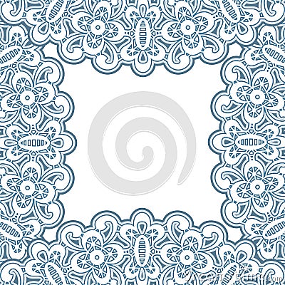 Lacy frame Vector Illustration