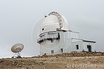 Indian Astronomical Observatory in Hanle, Ladakh, Jammu and Kashmir, India Editorial Stock Photo