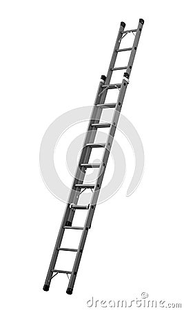 Ladder (Clipping path) isolated on white background Stock Photo