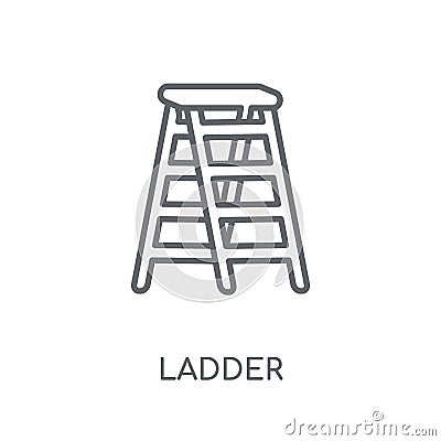 Ladder linear icon. Modern outline Ladder logo concept on white Vector Illustration