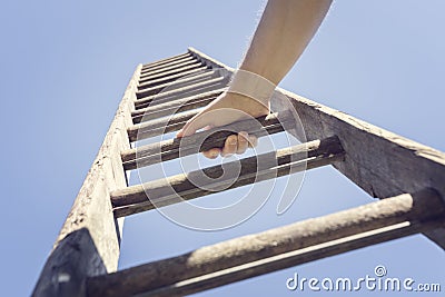 Ladder of success Stock Photo