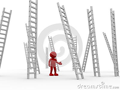 Ladders Stock Photo