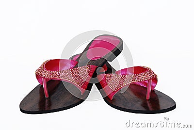 Ladies fancy shoes Stock Photo