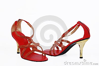Ladies fancy shoes Stock Photo