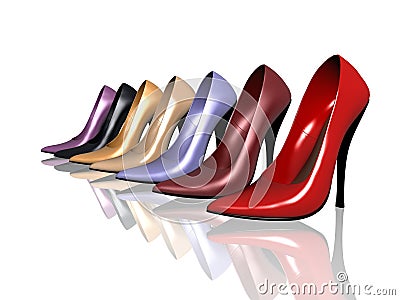 Ladies shoes Stock Photo