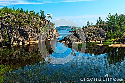 Ladoga lake Stock Photo