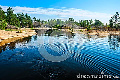 Ladoga lake Stock Photo