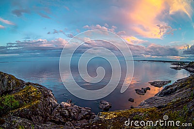 Ladoga lake Stock Photo