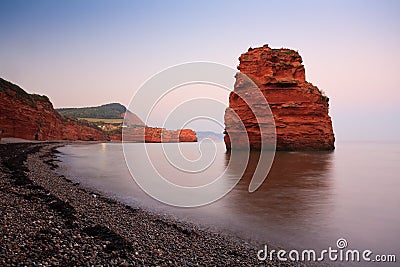 Ladram Bay in Devon, UK. Stock Photo