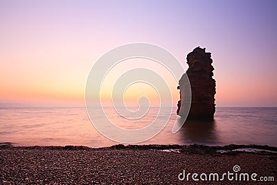 Ladram Bay in Devon, UK. Stock Photo