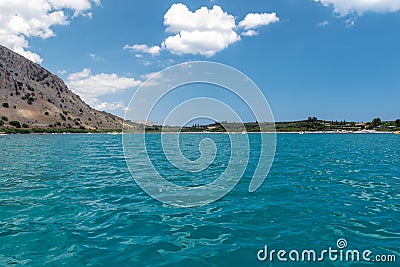 Ladscape of Kournas lake on Crete island Stock Photo