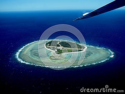 Lady Elliot Island from the air Stock Photo