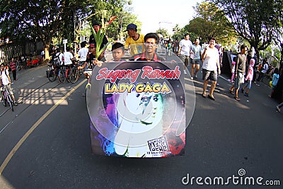 Lady gaga fans Editorial Stock Photo